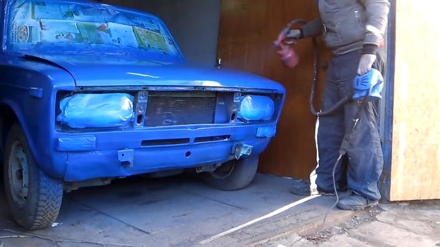Покраска авто электро краскопультом(эксперимент) смотреть онлайн