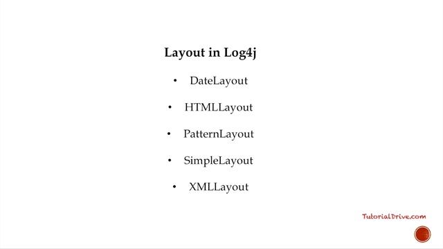 Log4J Layout formatting смотреть онлайн