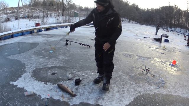 Леска трещит от этих гигантов ловля форели со льда смотреть онлайн