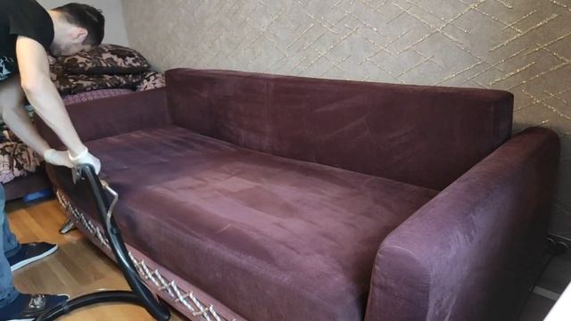 Химчистка дивана - еврокнижки. Чистка вельвета. смотреть онлайн