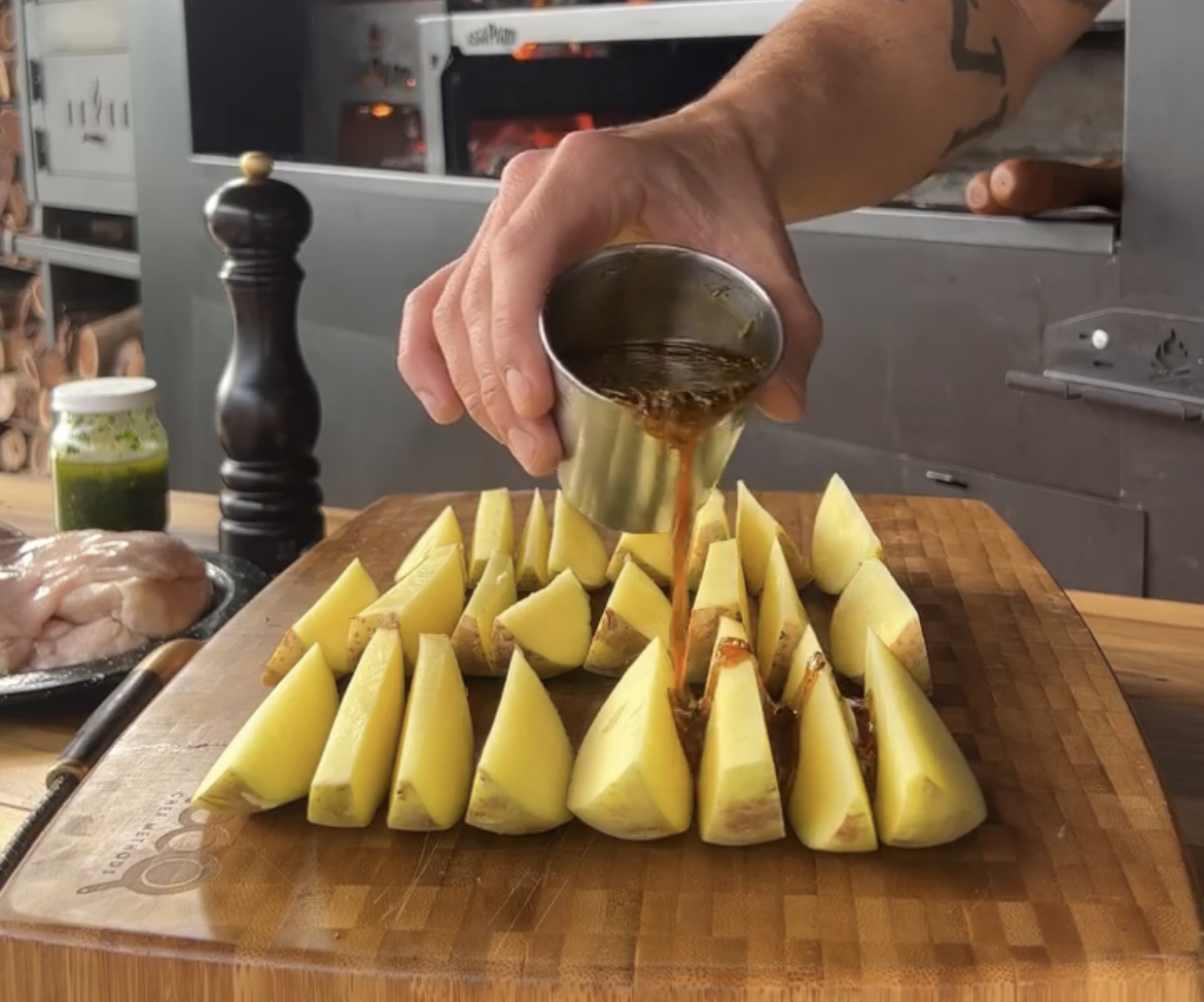 Лучший сладкий картофель с провансальским соусом на гриле!