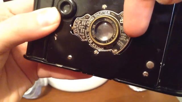 Antique 1913 folding kodak vest pocket camera showcase! смотреть онлайн