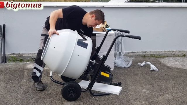 Unboxing And Review Of Mac Allister MAC90 Cement Mixer. Detail Installation Instructions. смотреть онлайн