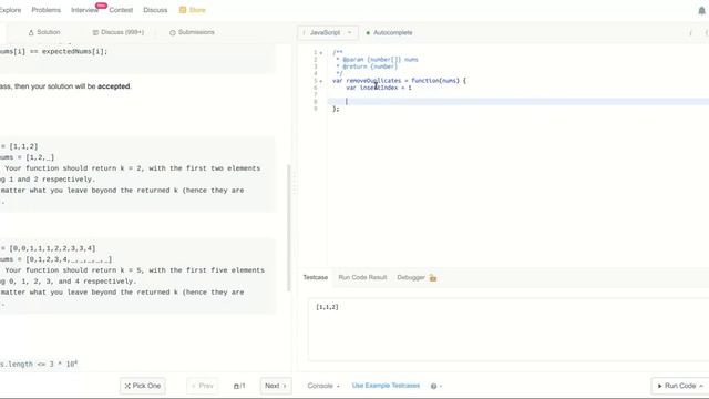 Remove Duplicates from Sorted Array - Leetcode - Programming Journey смотреть онлайн