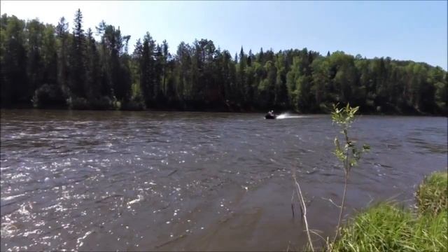 LongTailBoat KKK 15HP на реке МАНА