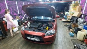 Замена Вариатора на Mitsubishi Lancer 10