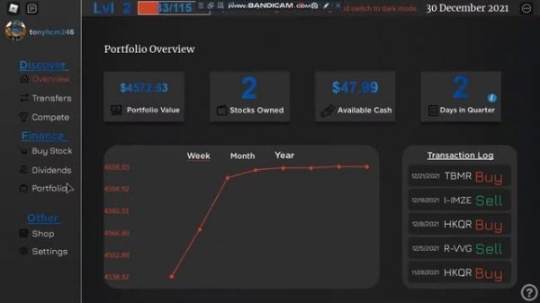 StockRise: Stock Analytics! (Roblox)