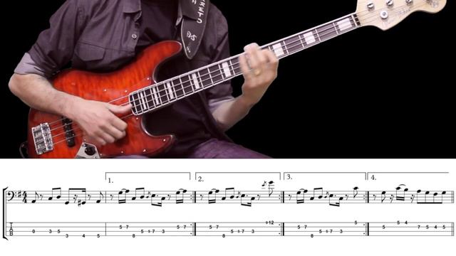 BRICK HOUSE (Commodores) How To Play Bass Groove Cover With Score & Tab Lesson