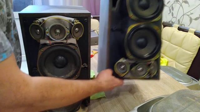 Sony HCD-RX900 3/5 Как разобрать колонки музыкального центра