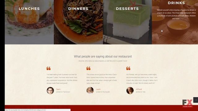Chop-Chop - Asian Restaurant WordPress Theme TMT | Free Template Red смотреть онлайн