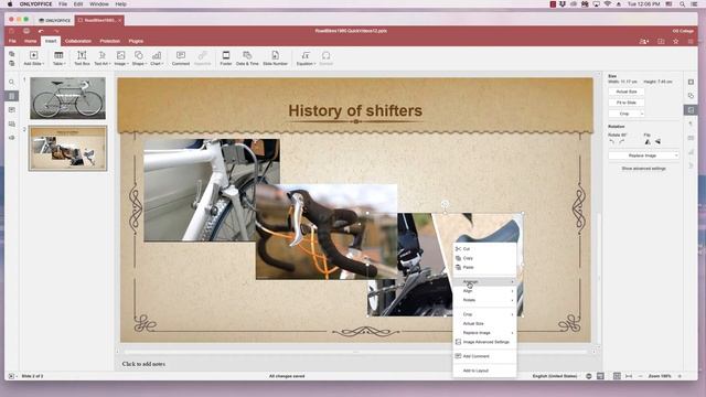 OnlyOffice Presentation Quick Video: Image stacking order смотреть онлайн