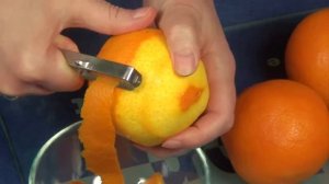 Как снять цедру с апельсина быстро