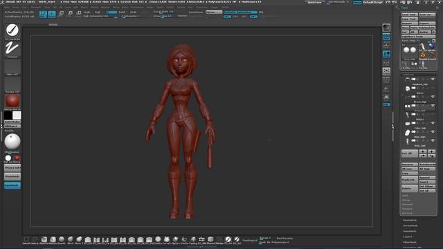 [ZBrush] Module 4 - Character Detailing - 4. Polypaint and Materials смотреть онлайн