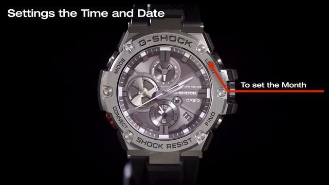 GST-B100 G-Shock Module 5513 HOW TO SET TIME & DATE & MONTH & YEAR - TUTORIAL English Easy Steps смотреть онлайн