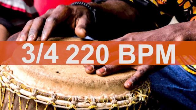 🔴 220 BPM 3/4 Latin Percusión Metronome смотреть онлайн