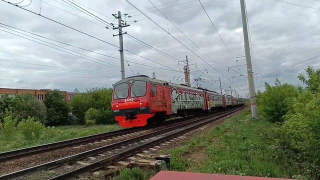 Электропоезд ЭД4М-0113 с сообщением Москва(Курский вокзал)-Петушки. смотреть онлайн