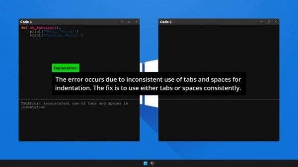 How to fix TabError: inconsistent use of tabs and spaces in indentation in Python
