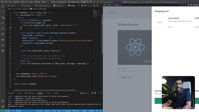 Using Stripe API in NextJs смотреть онлайн