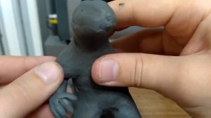 как слепить годзиллу 2014 из пластилина