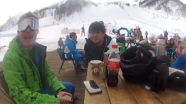 Роза-Хутор, великие райдеры))) смотреть онлайн