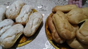 ЗАВАРНЫЕ ЭКЛЕРЫ на воде и растительном масле, очень-очень вкусные и нежные
