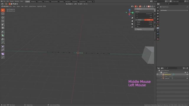 Как использовать CURVE модификатор в Blender 2.9 смотреть онлайн