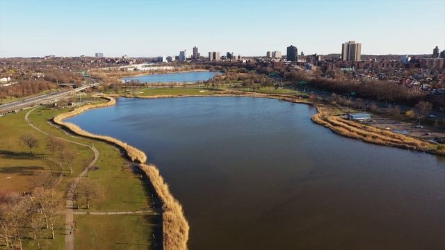Flushing Meadows Corona Park Aerial View смотреть онлайн