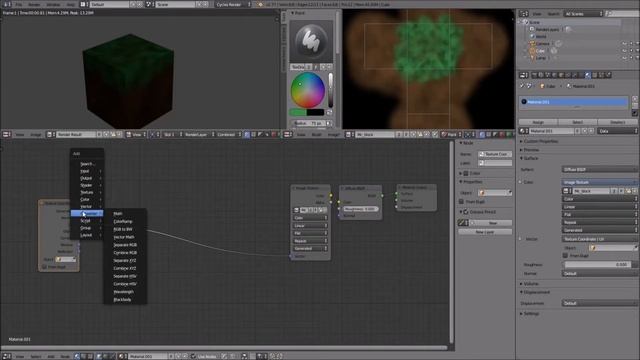 How to easy create a textured minecraft block in blender 3d смотреть онлайн