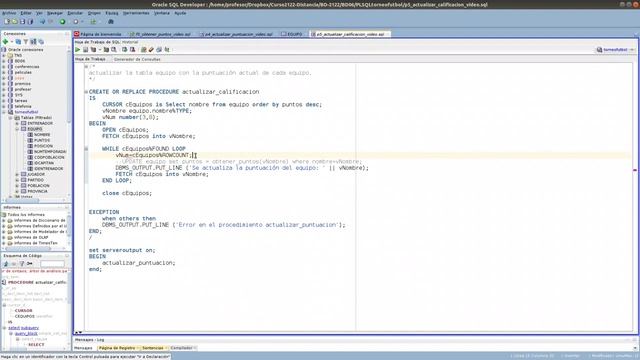 PLSQL Oracle - Ejercicio - Parte 5 Procedimiento. Cursores Explícitos - BD06 смотреть онлайн