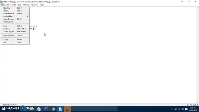 Python GUI with Tkinter - 5 - Menus смотреть онлайн