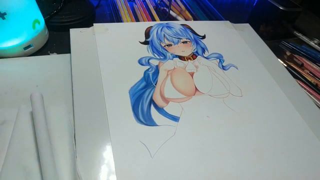 Drawing Ganyu 18+ [ Genshin Impact ] - Aesthetic Weeb