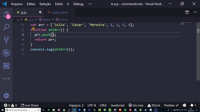 Curso JavaScript do Básico ao avançado - Método "push()" e Loop "for" #20 смотреть онлайн