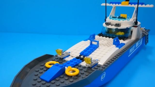 Lego Police 7287 Police Boat - Stop-motion Build смотреть онлайн