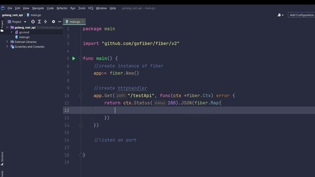 5 - Create First Rest Api with go fiber framework step by step смотреть онлайн