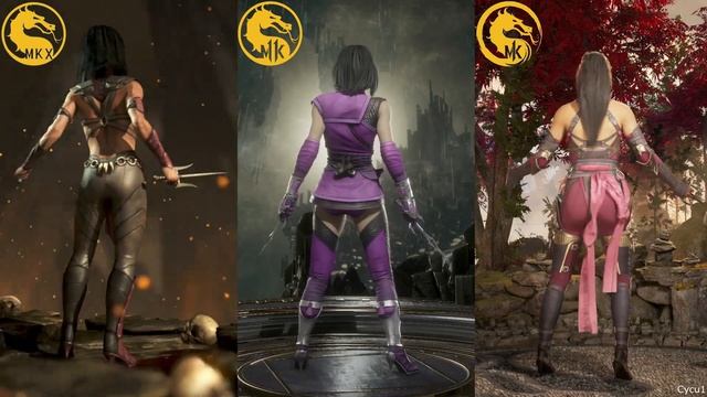 Mortal Kombat X vs Mortal Kombat 11 vs Mortal Kombat 1 All Returning Characters Comparison смотреть онлайн