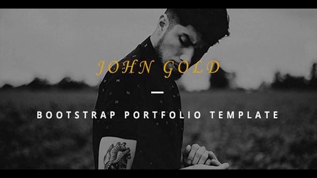 John Gold-Bootstrap Portfolio Template | Themeforest Website Templates and Themes смотреть онлайн