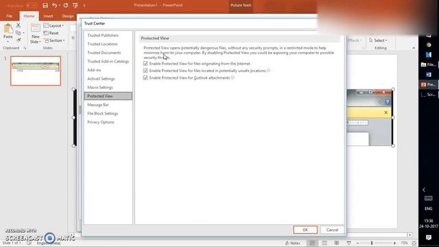 How to disable Protected View for downloaded PowerPoint смотреть онлайн