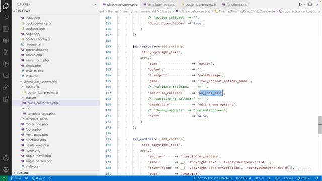 Customizer API - Adding custom JS and partials смотреть онлайн