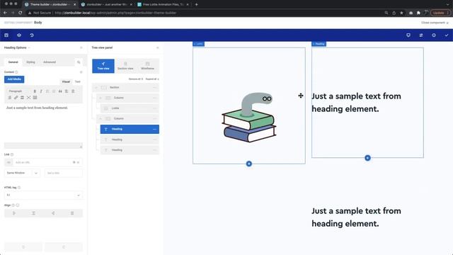 Lottie animation in Zion Builder pt2 - Scroll Interactions смотреть онлайн