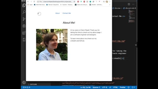 HTML, CSS, & Bootstrap Portfolio Site Tutorial #4: Finishing the project! About & Contact Pages смотреть онлайн