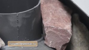 Укладка камней в банную печь