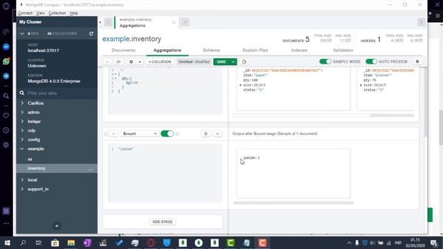 MongoDB : Query Aggregation (Part 2) | Brilliant Djaka Irfanuddin Rofiq смотреть онлайн