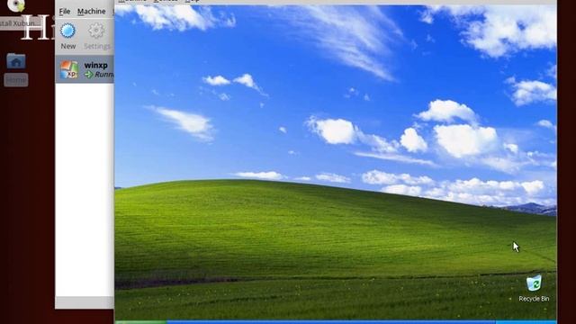 Starting up Windows XP on Hijakker (ubuntu) on Virtualbox смотреть онлайн