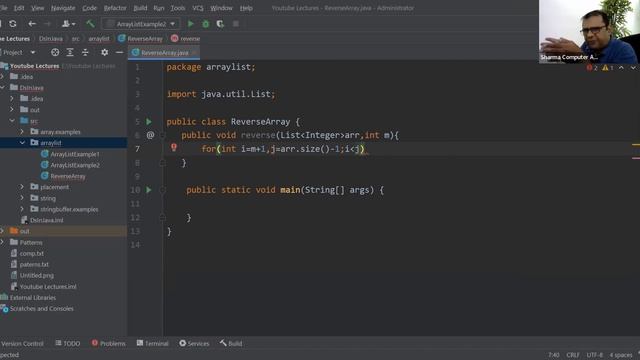 Reverse The ArrayList | DSA Placement Series? ||#faang #dsa #leetcode #coding #meta смотреть онлайн