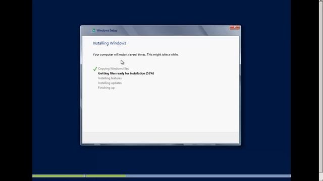 Windows Server 2012 Step-by-Step Installation смотреть онлайн