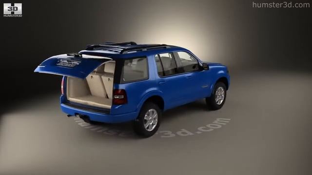 Ford Explorer with HQ interior 2006 3D model by Humster3D.com смотреть онлайн