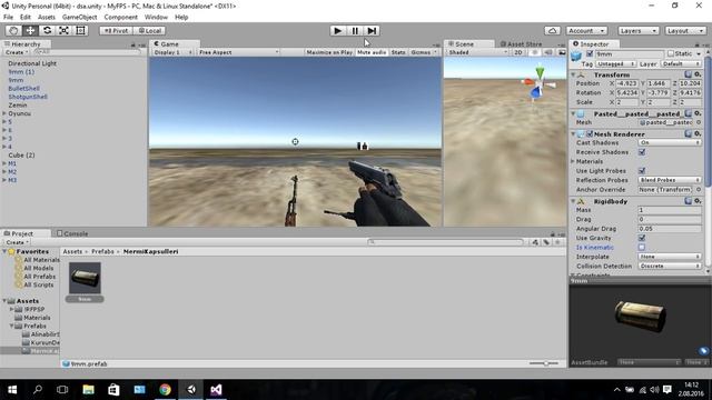 [ UNITY 5 ] FPS Oyun Yapımı Dersleri 15: Mermi Kapsülü смотреть онлайн
