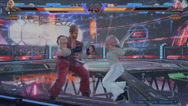 TEKKEN 8 Ranked - Paul (Me) Vanquisher Vs. Alisa (RuneSwordStrife) Vanquisher
