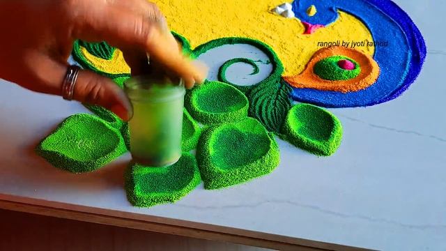 #1515 Satisfying Video | Navratri Rangoli Designs | Diwali Rangoli Design | Kolam