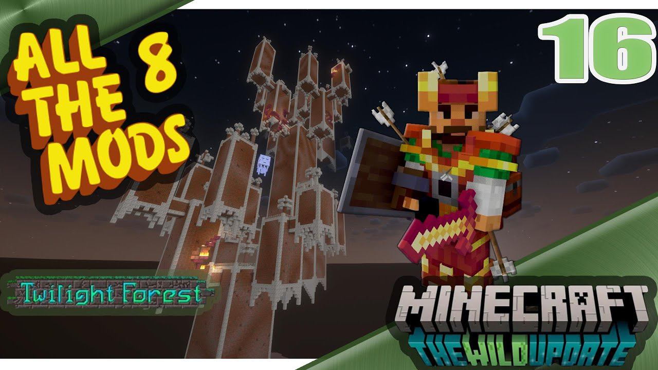 Весь Сумеречный лес Все боссы в одной серии Twilight Forest #atm8  #allthemods8